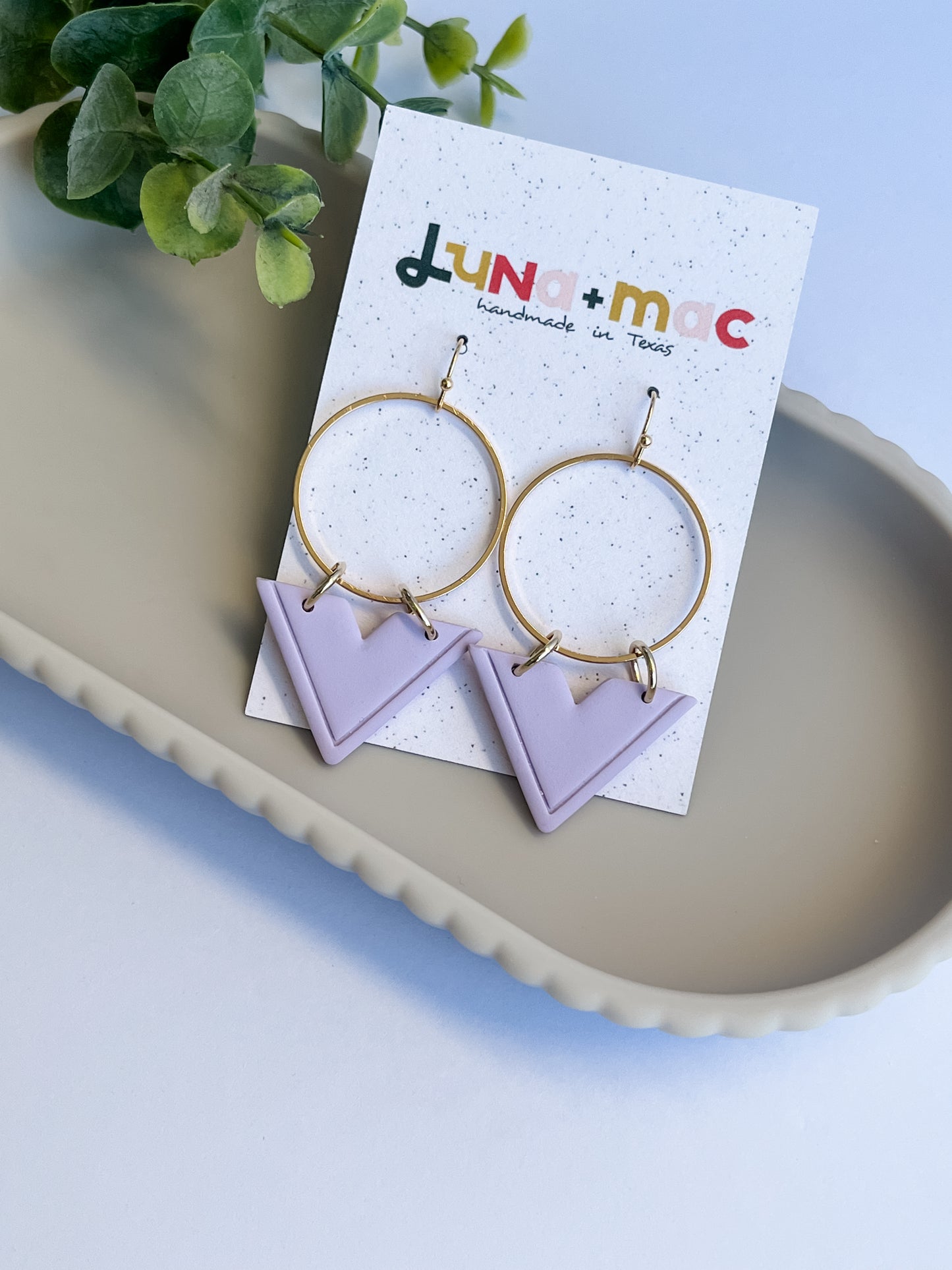 Victoria Statement Earring - Lilac