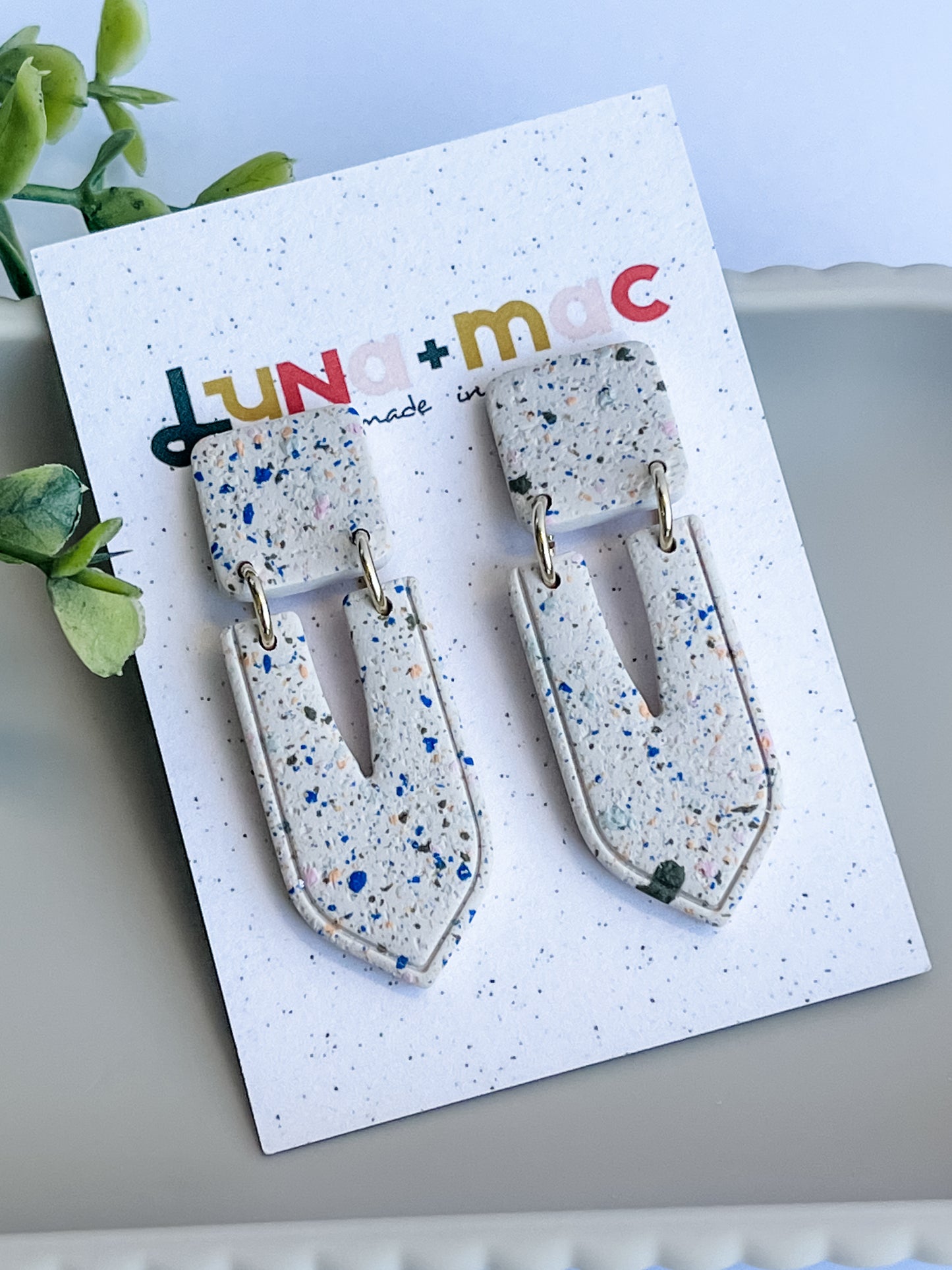 Vertex Earring - Speckled