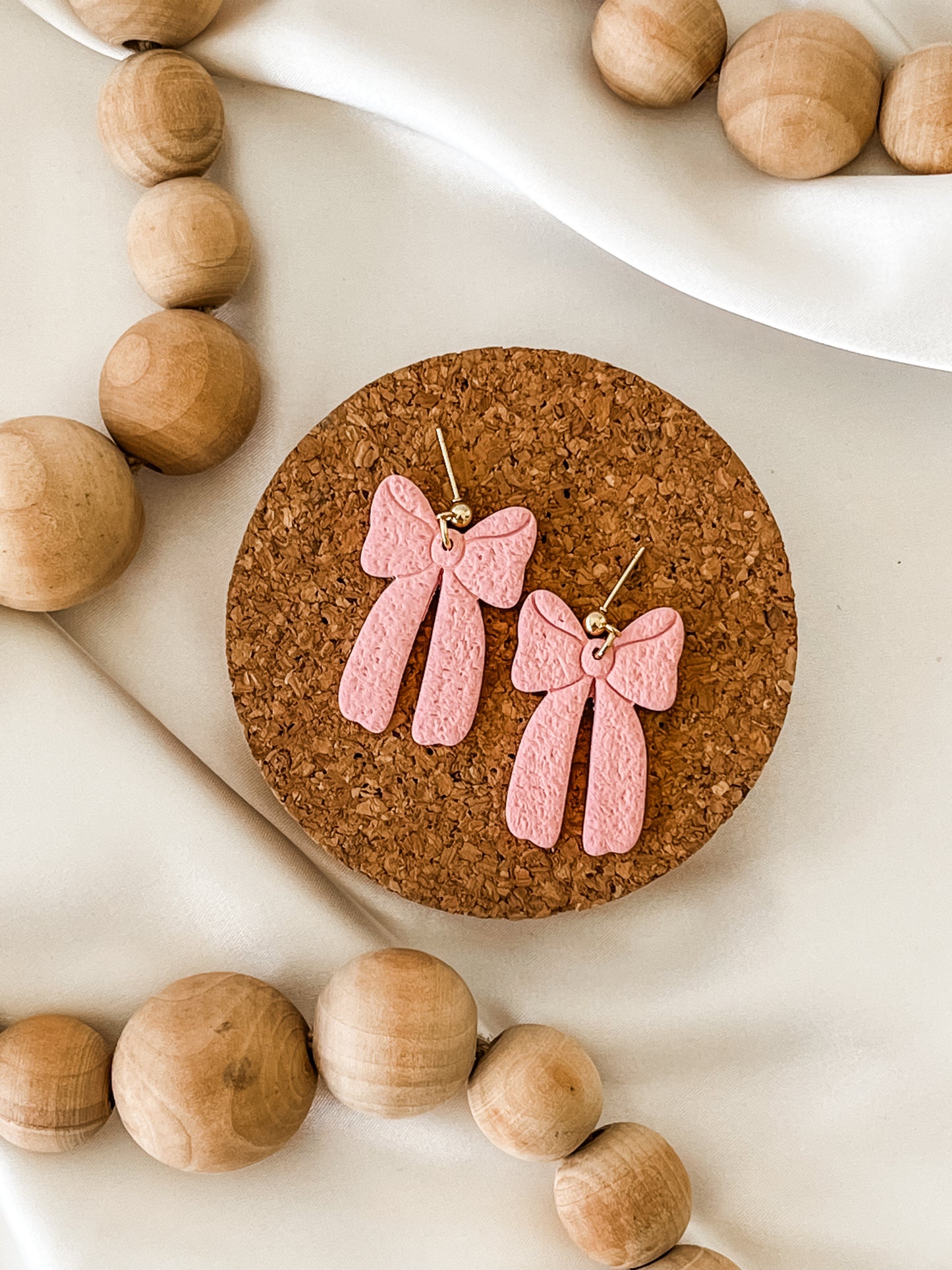 Lovers Bow Earring - Candy Heart