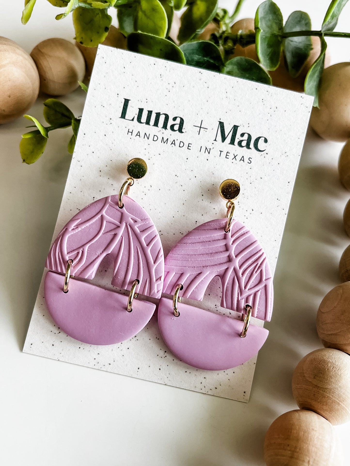 Harmony Statement Earring - Lilac