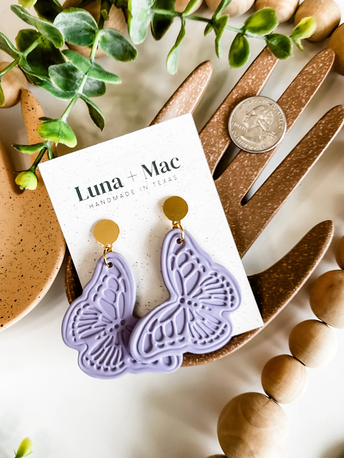 Flores Statement Earring - Lavender