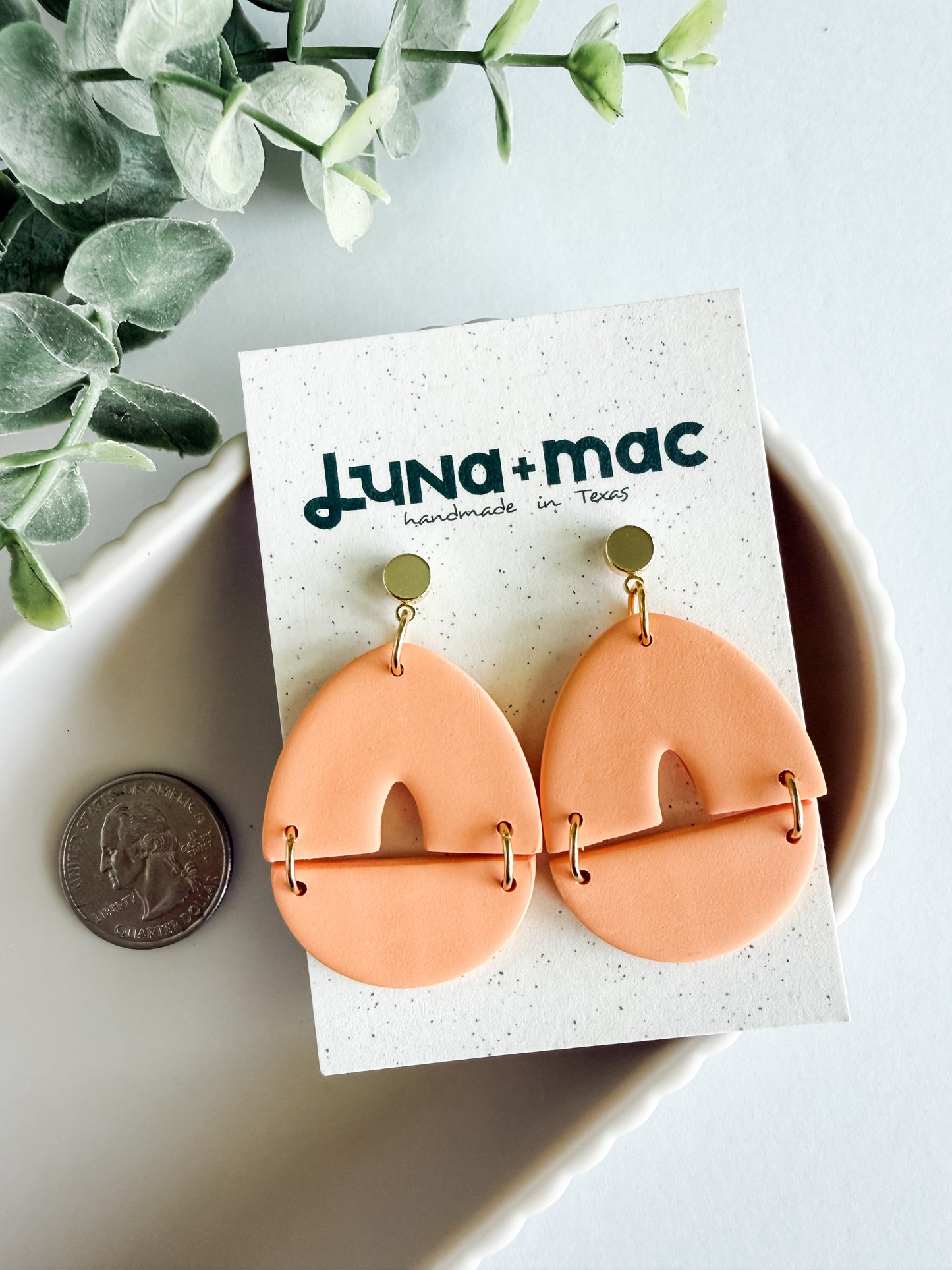Harmony Statement Earring - Apricot