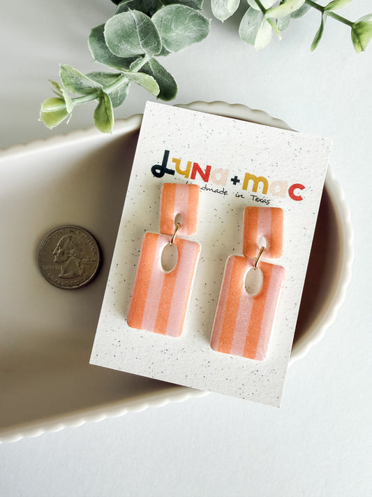 Modern Stripes - Pink/Orange