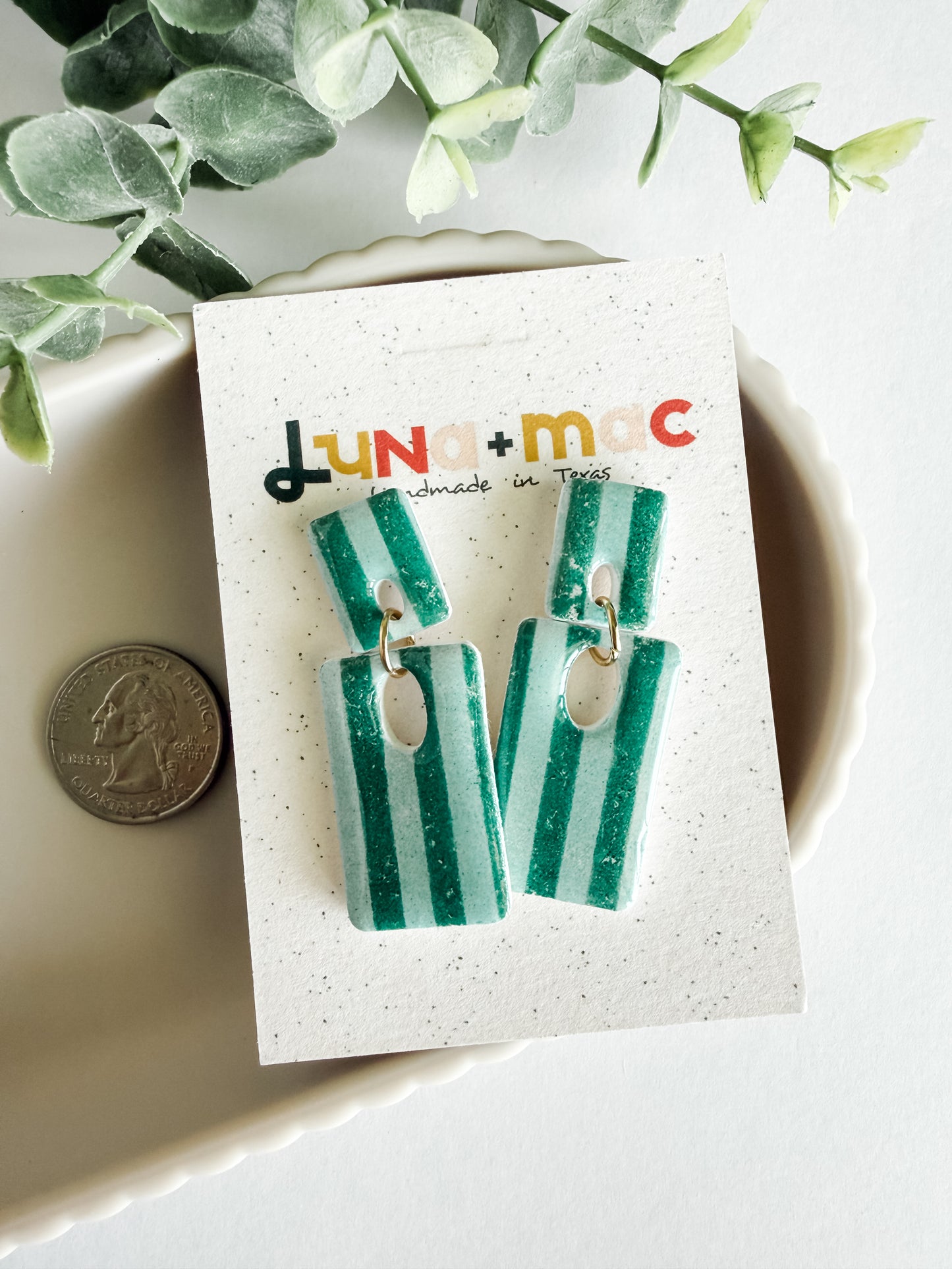 Modern Stripes - Green/Blue