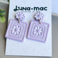 Petal Press Earring - Lilac