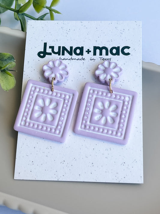 Petal Press Earring - Lilac
