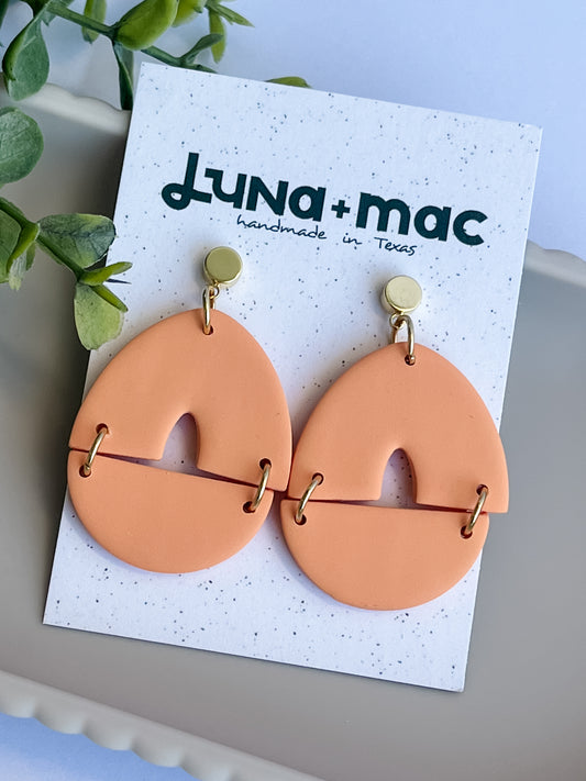 Harmony Statement Earring - Apricot