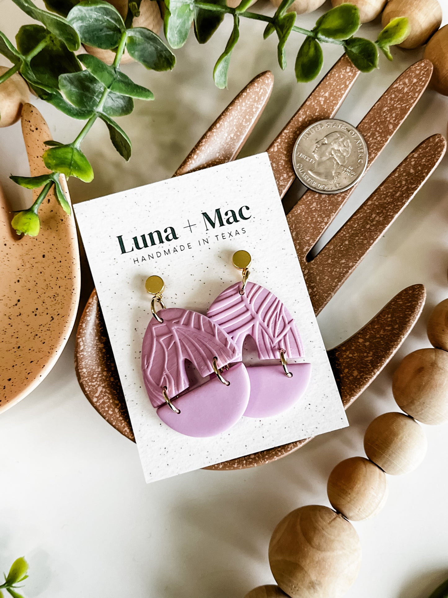 Harmony Statement Earring - Lilac