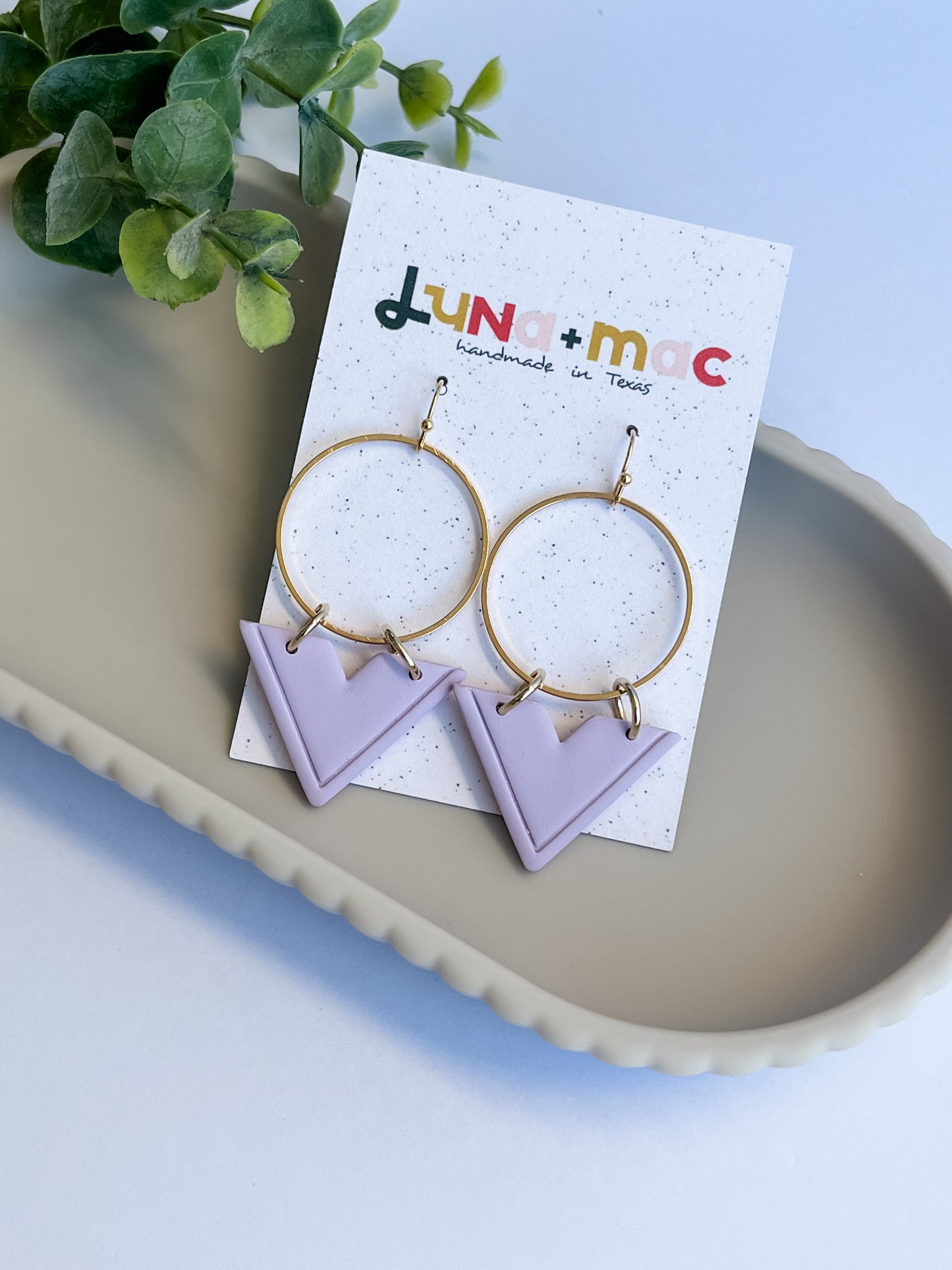 Victoria Statement Earring - Lilac