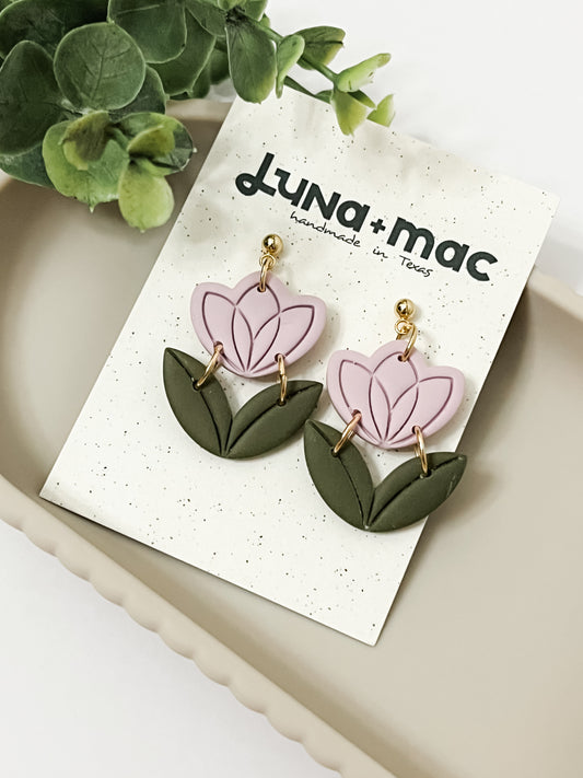 Petal Poise Earring - Lilac