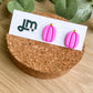 Small Pumpkin Stud Earring - Pink