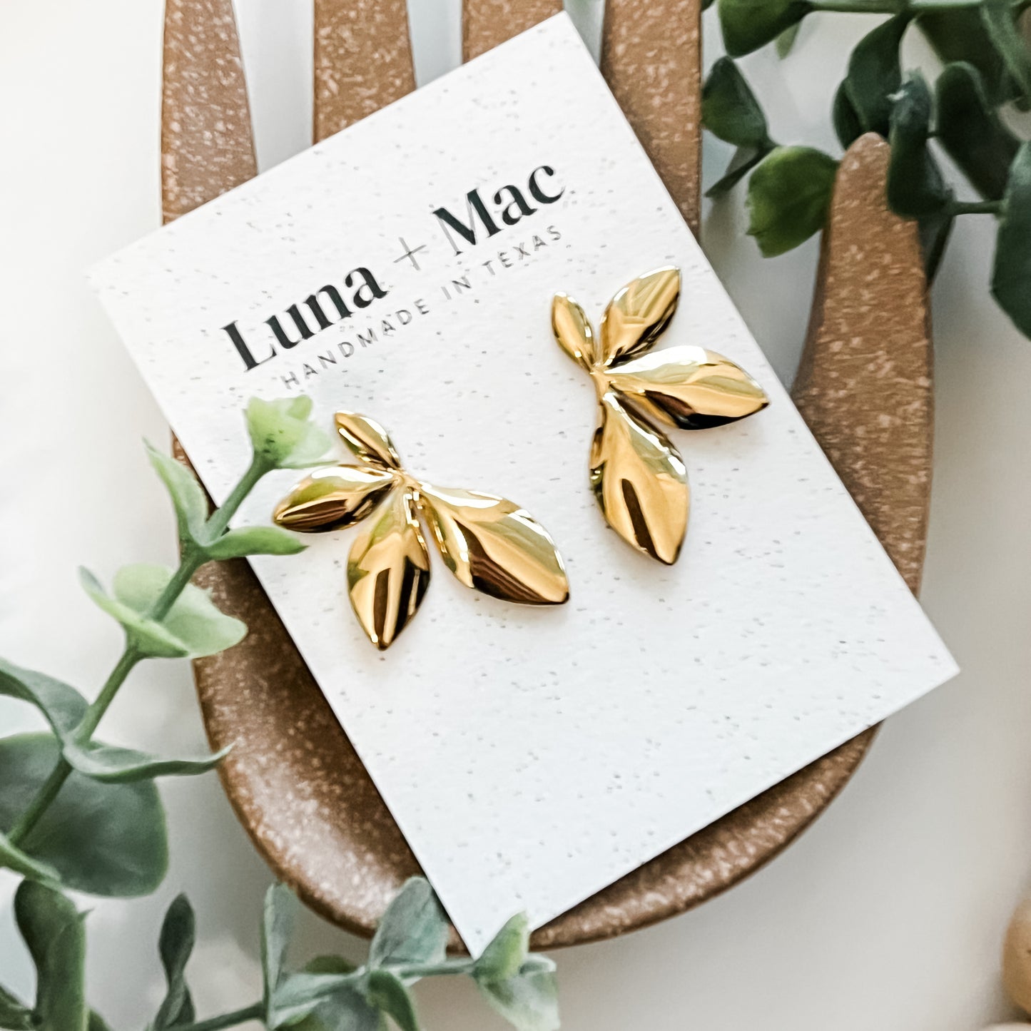 Gilded Fern Earrings