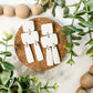 Art Deco Cascade Earring - Cream Texture