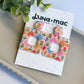 Modern Edge Earrings - Tiled Florals