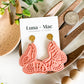 Flores Statement Earring - Tangerine