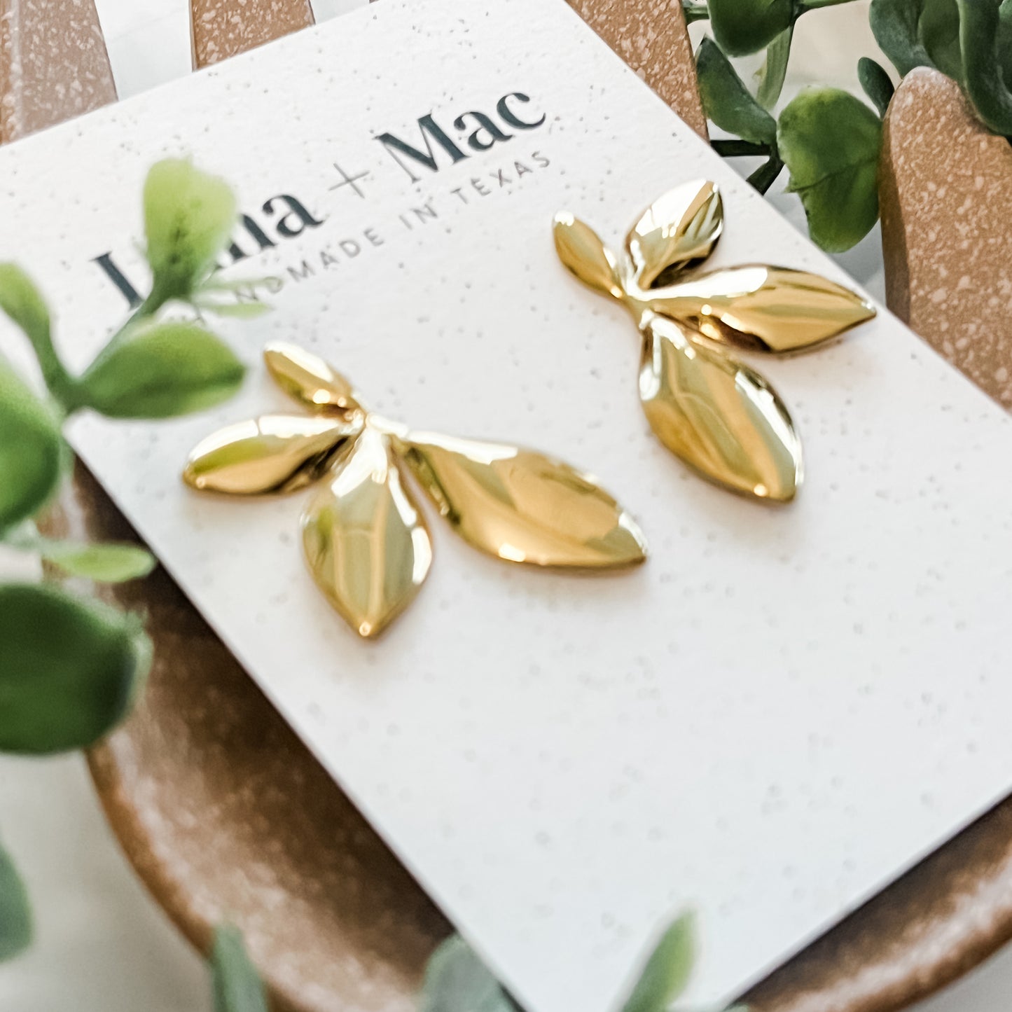Gilded Fern Earrings