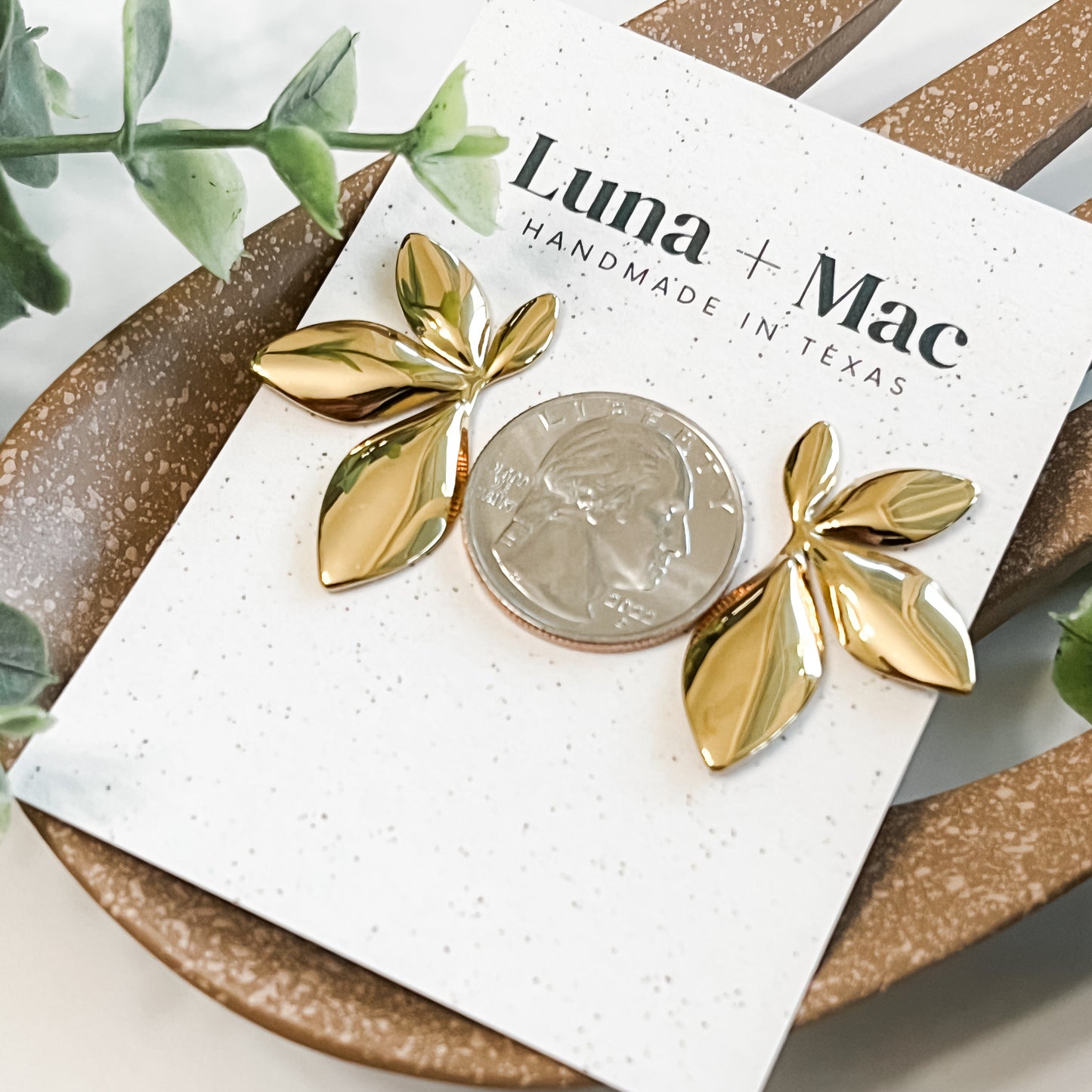 Gilded Fern Earrings