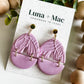 Harmony Statement Earring - Lilac
