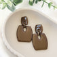 Basic Statement Earring - Cowboy Brown