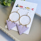 Victoria Statement Earring - Lilac