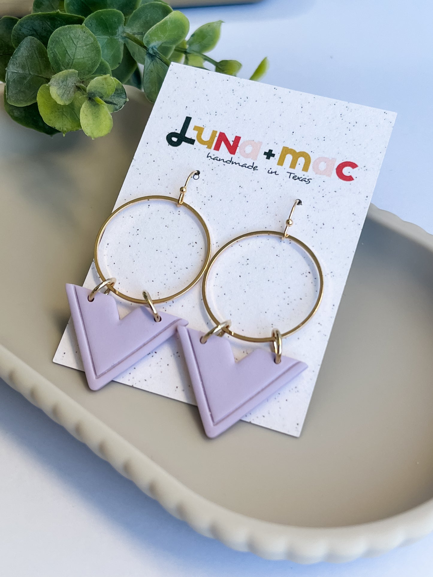 Victoria Statement Earring - Lilac