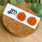 Pumpkin Stud Earring - Burnt Orange