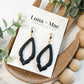 Dew Drop Earrings - Black