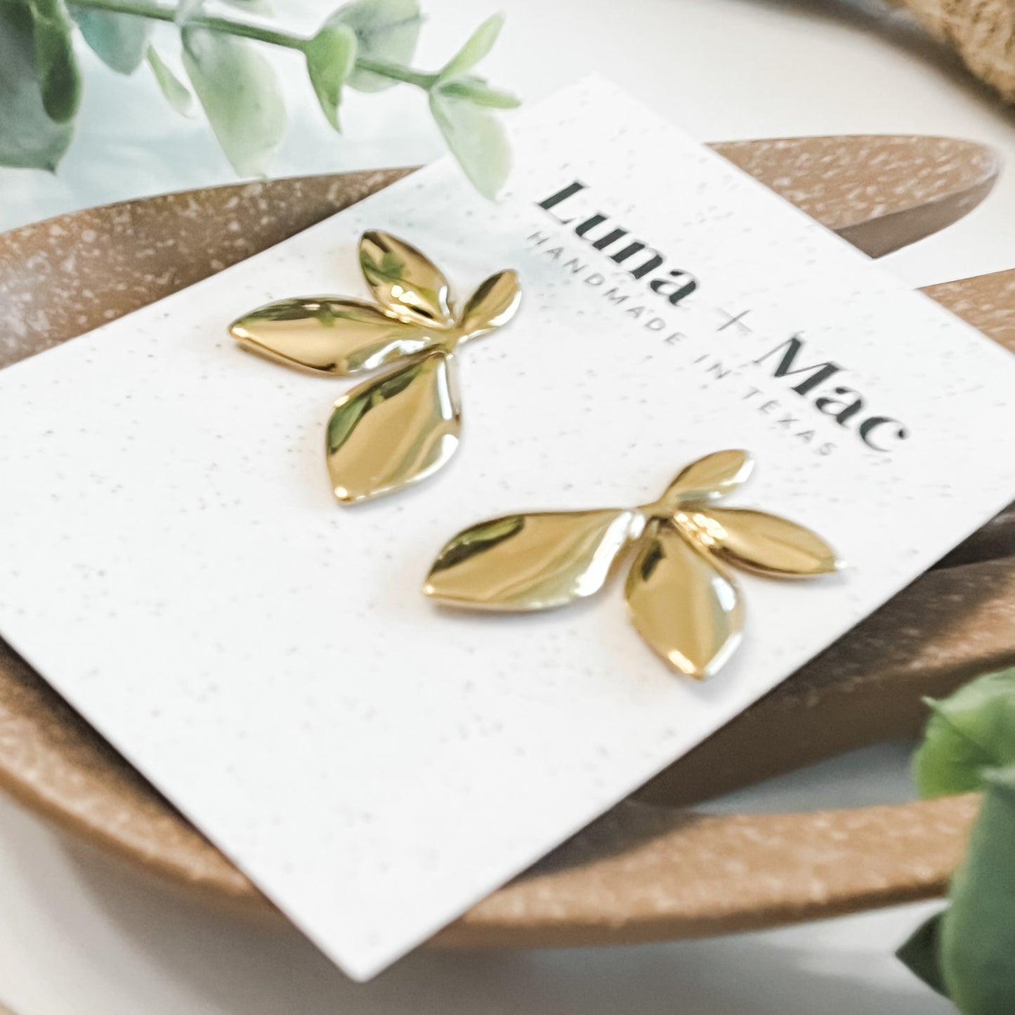 Gilded Fern Earrings