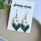 Blooming Dangle Earring - White