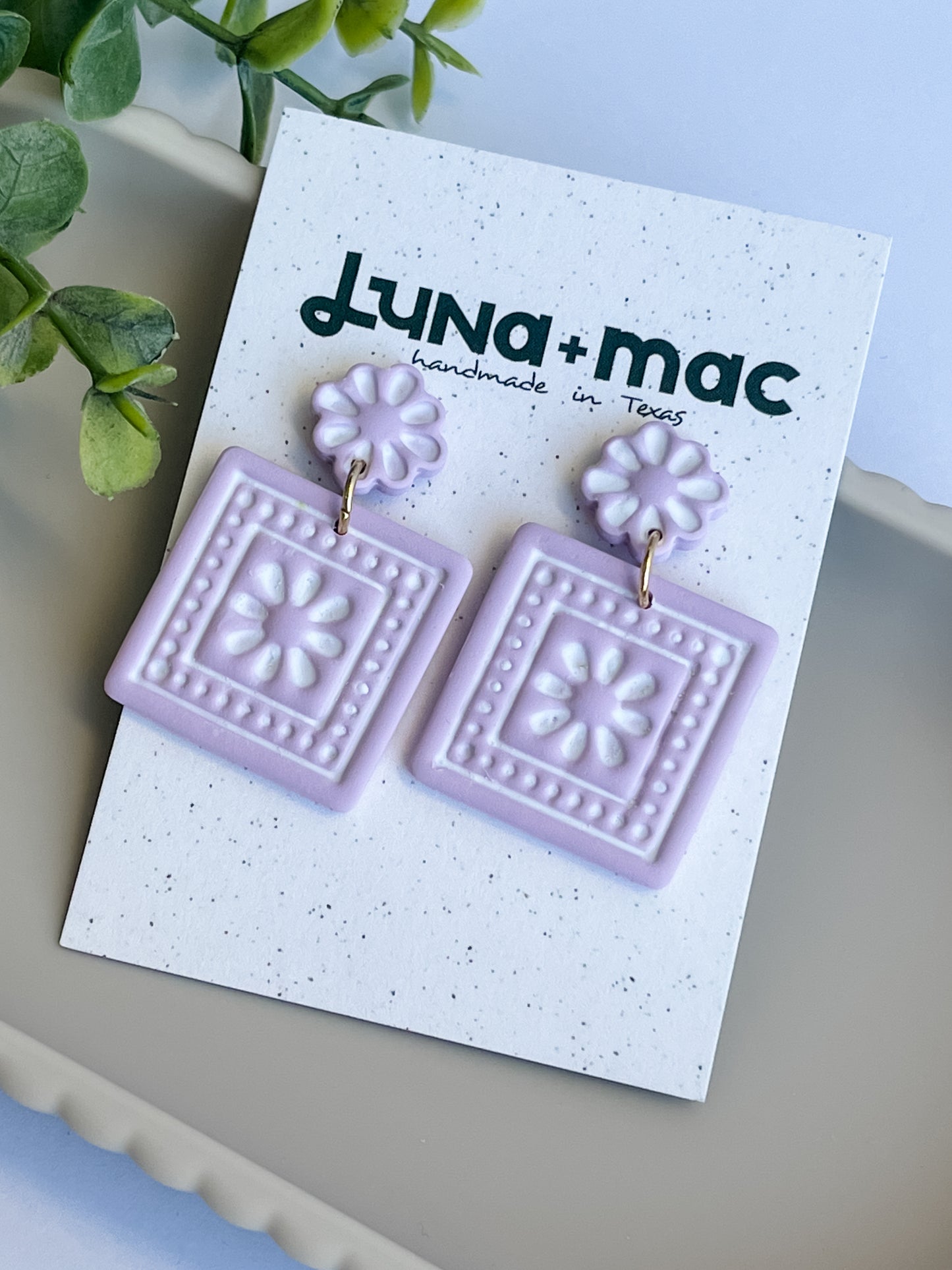 Petal Press Earring - Lilac