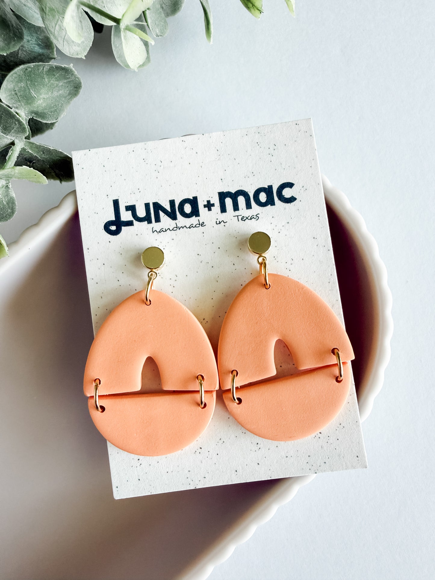 Harmony Statement Earring - Apricot