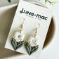 Blooming Dangle Earring - White