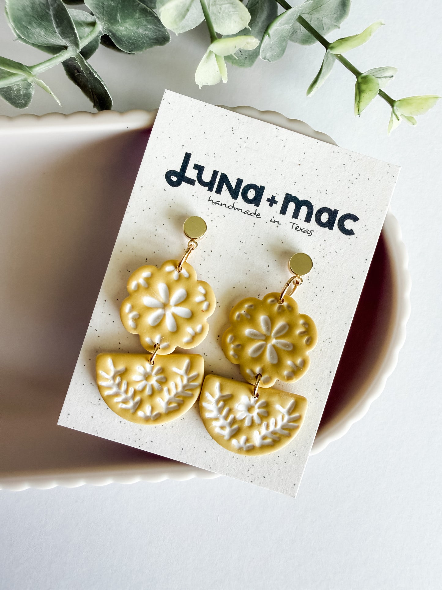 Meadow Mark Earring - D. Mustard