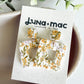Modern Edge Earrings - Spring Florals