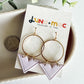 Victoria Statement Earring - Lilac