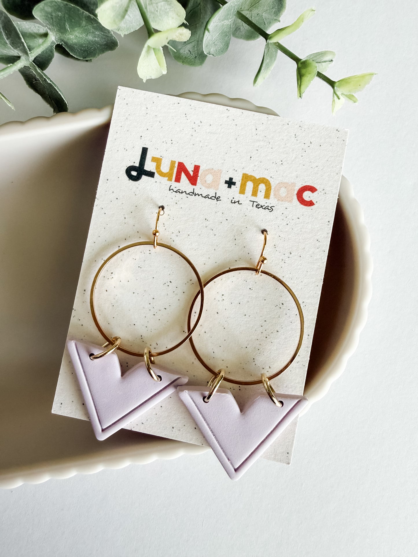 Victoria Statement Earring - Lilac