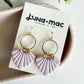 Modern Shell Earring - Lilac
