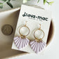 Modern Shell Earring - Lilac