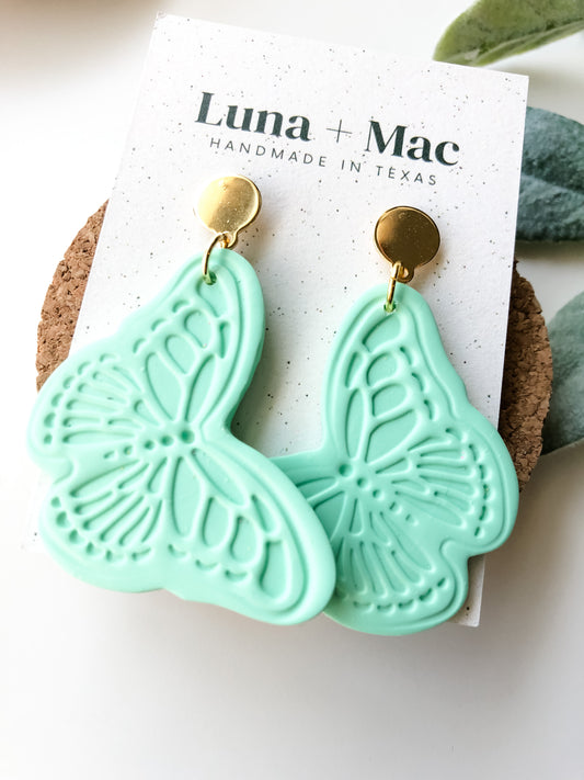 Flores Statement Earring - Mint